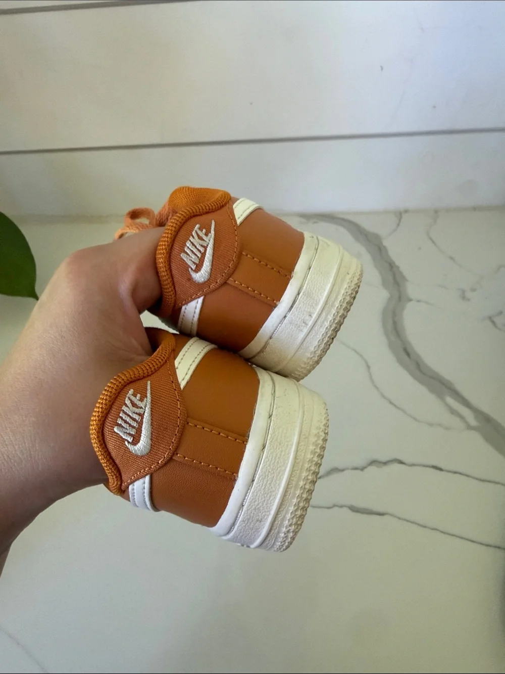 Nike Kids Air Force 1 Orange White